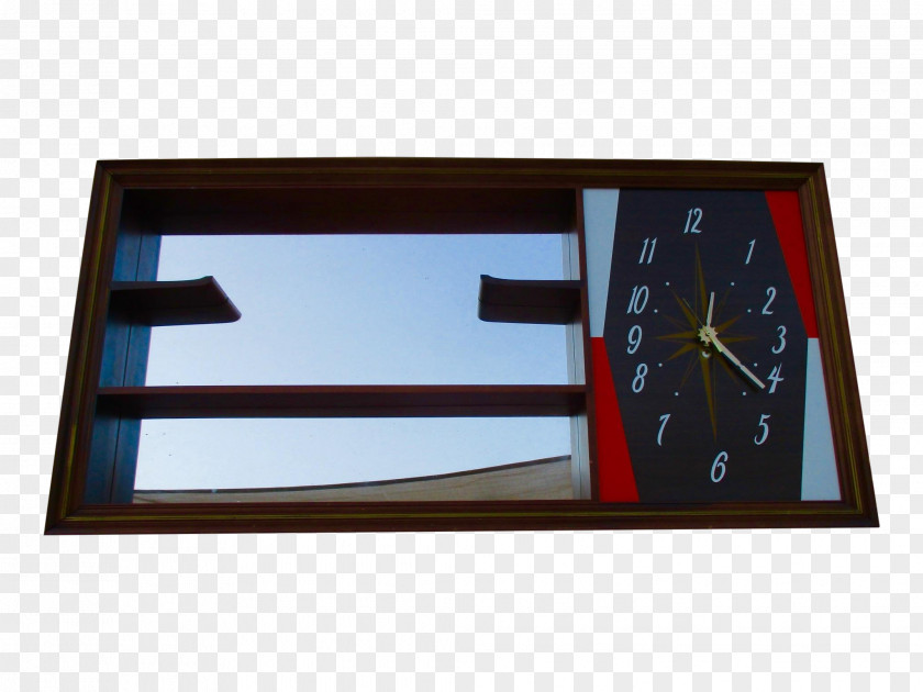Clock Chairish Mid-century Modern Mirror PNG