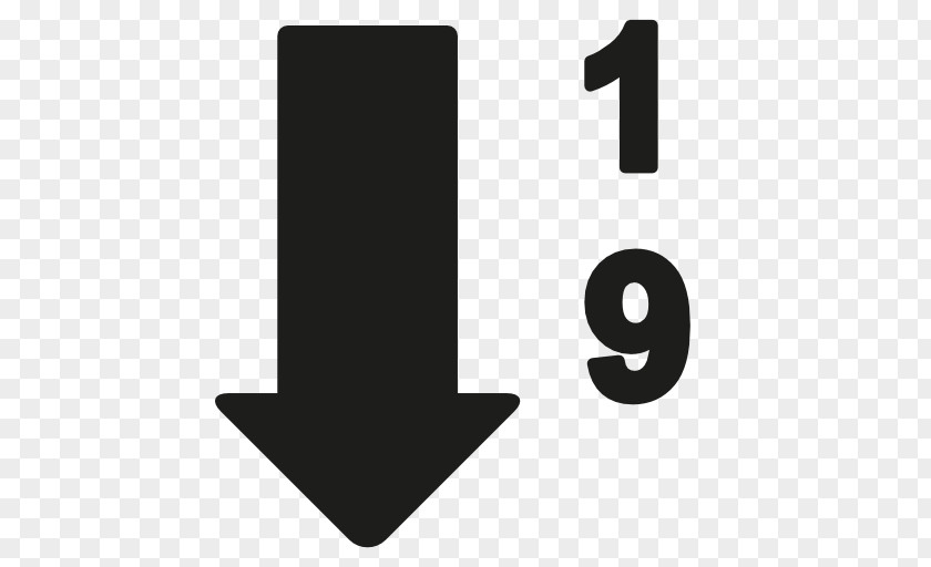 Numeric Arrow Symbol Sorting Algorithm PNG