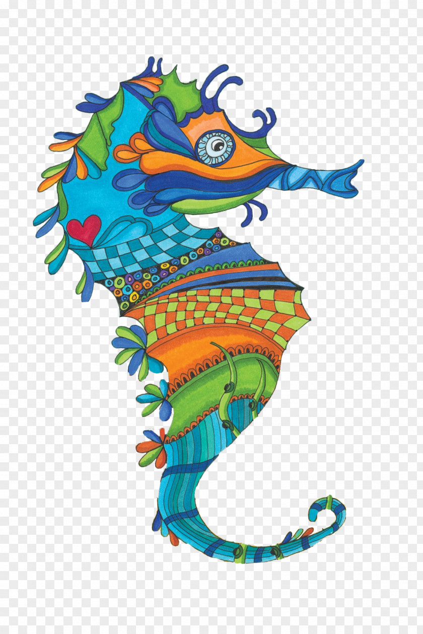 Seahorse Artist PNG