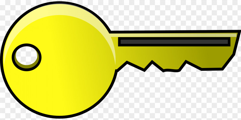 Yellow Key Free Content Clip Art PNG