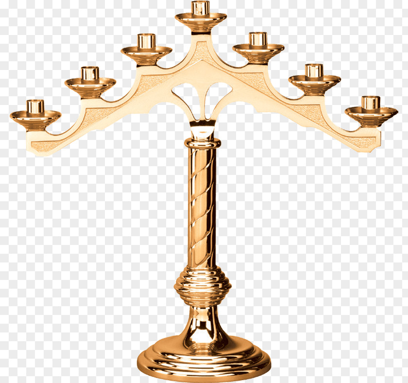 Altar Henninger's Bronze Candlestick Processional Cross PNG