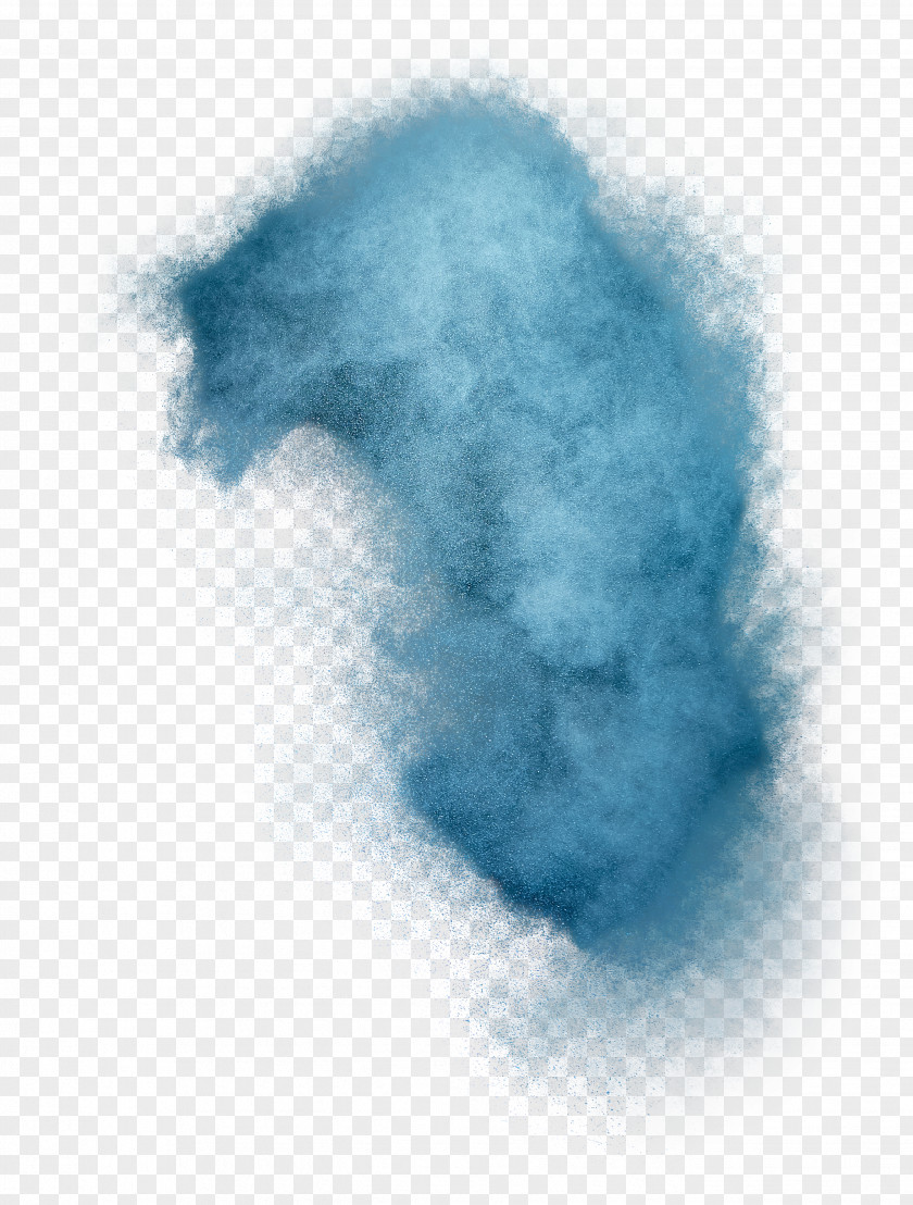 Blue Powder Dust Material Explosion PNG