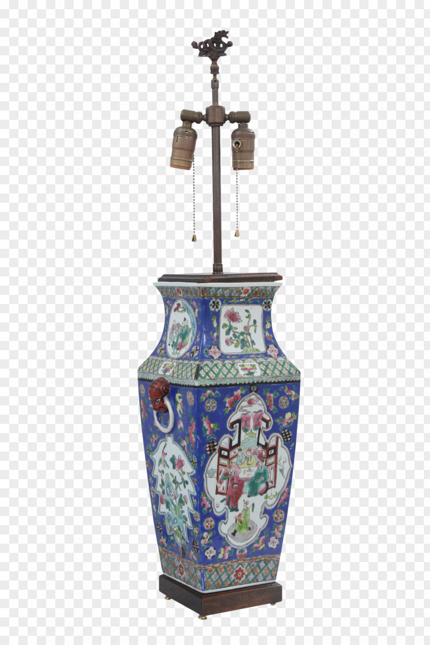 Hand-painted Lamp Bedside Tables Chinese Ceramics Lantern Shades PNG