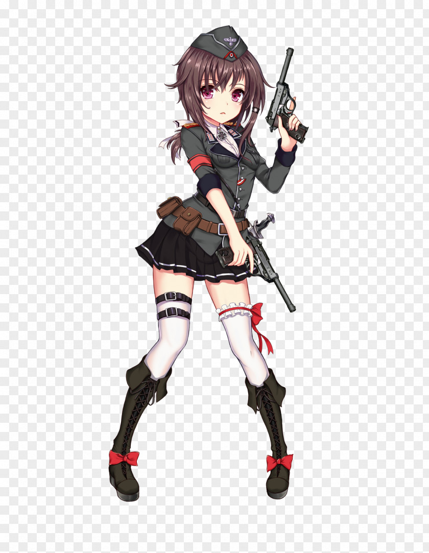 Woman Soldier Girls' Frontline Walther P38 Carl GmbH M4 Carbine Pistol PNG