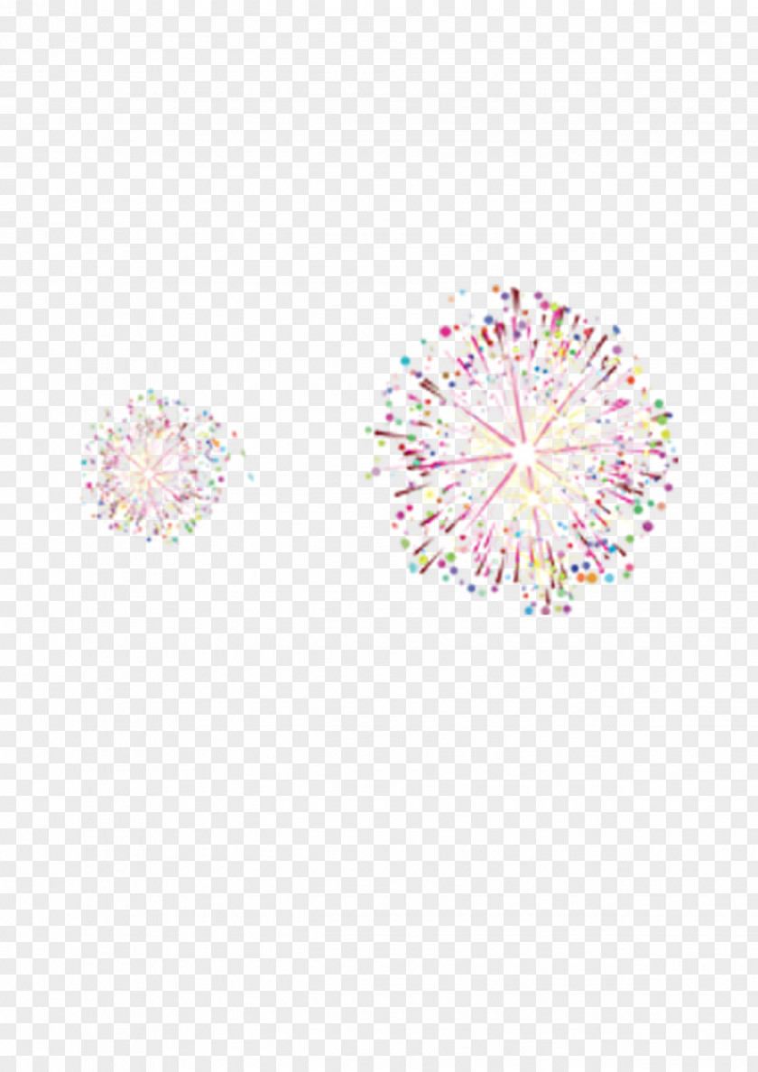 Fireworks Petal Pattern PNG