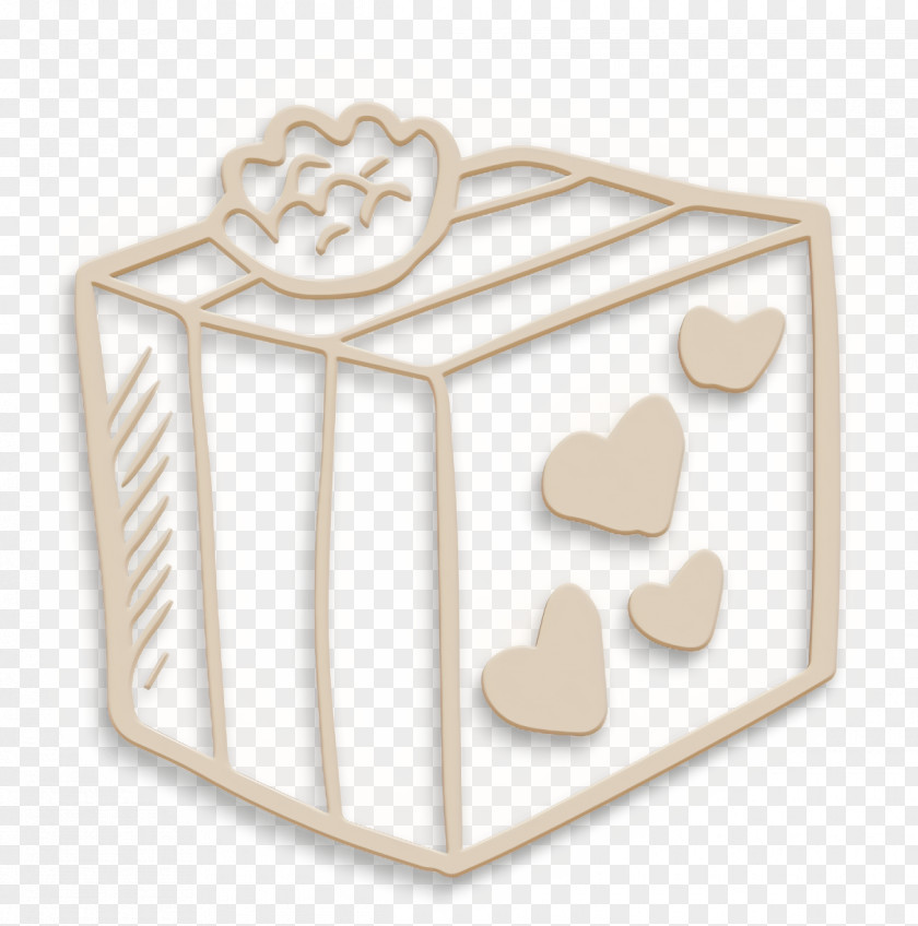 Gift Icon Hand Drawn Love Elements PNG