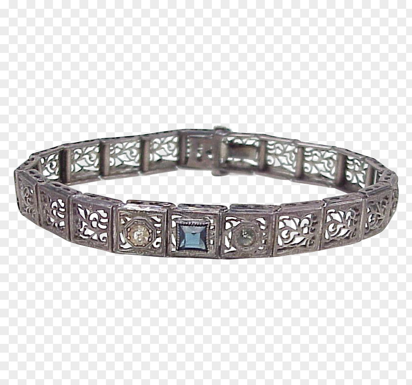 Bagle Filigree Bracelet Jewellery Silver Diamond PNG