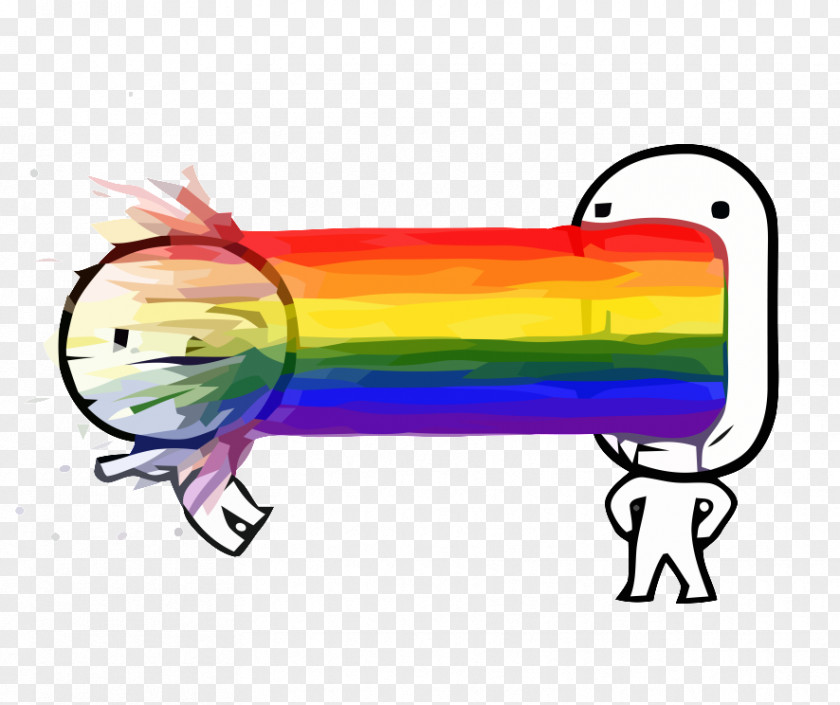 Rainbow Vomiting Dash Bile YouTube PNG