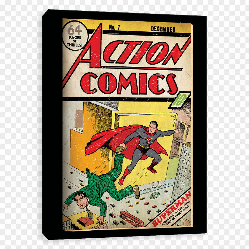 Superman Action Comics #1 Superhero Comic Book PNG
