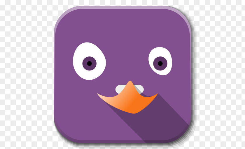 Apps Pidgin Purple Bird Beak Font PNG