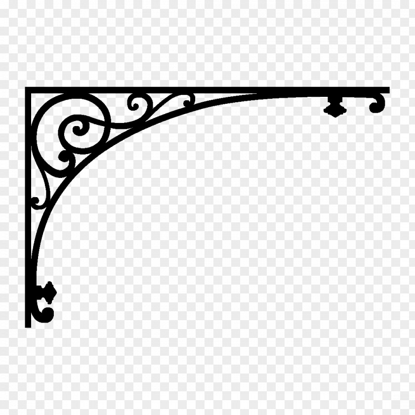 Iron Wrought Try Square Shelf IKEA PNG