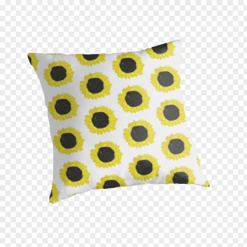 Sunflower Decorative Material Polka Dot Throw Pillows Cushion PNG