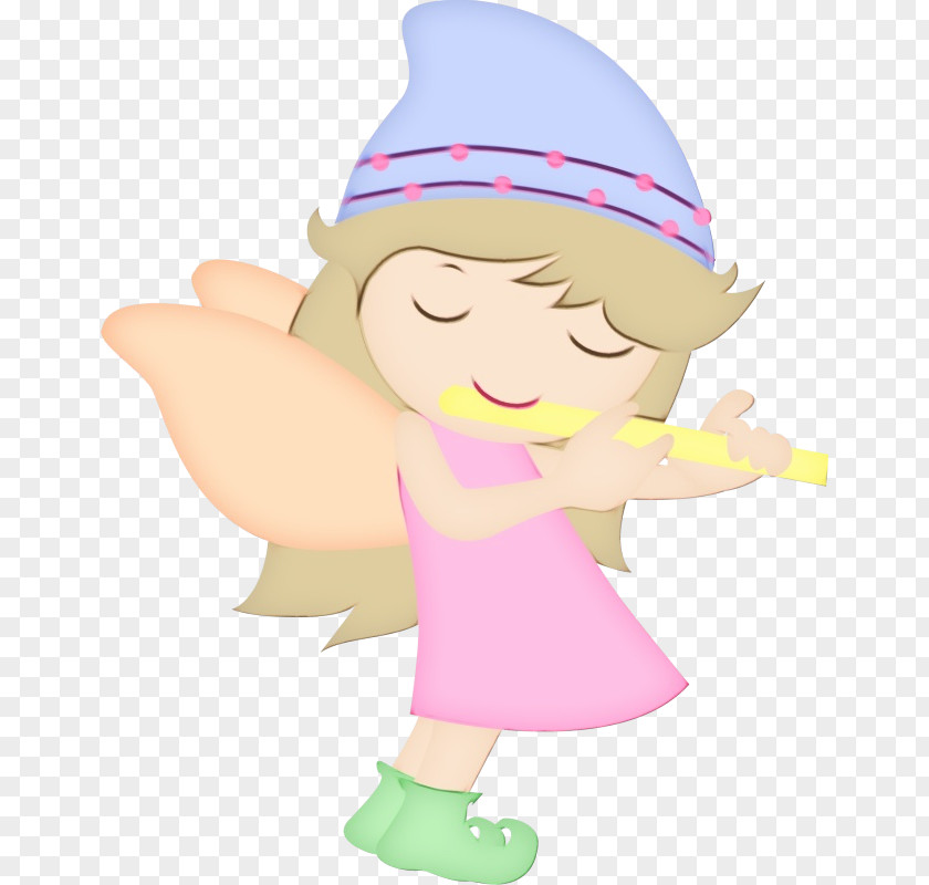 Animation Happy Cartoon Fictional Character Clip Art Headgear Angel PNG