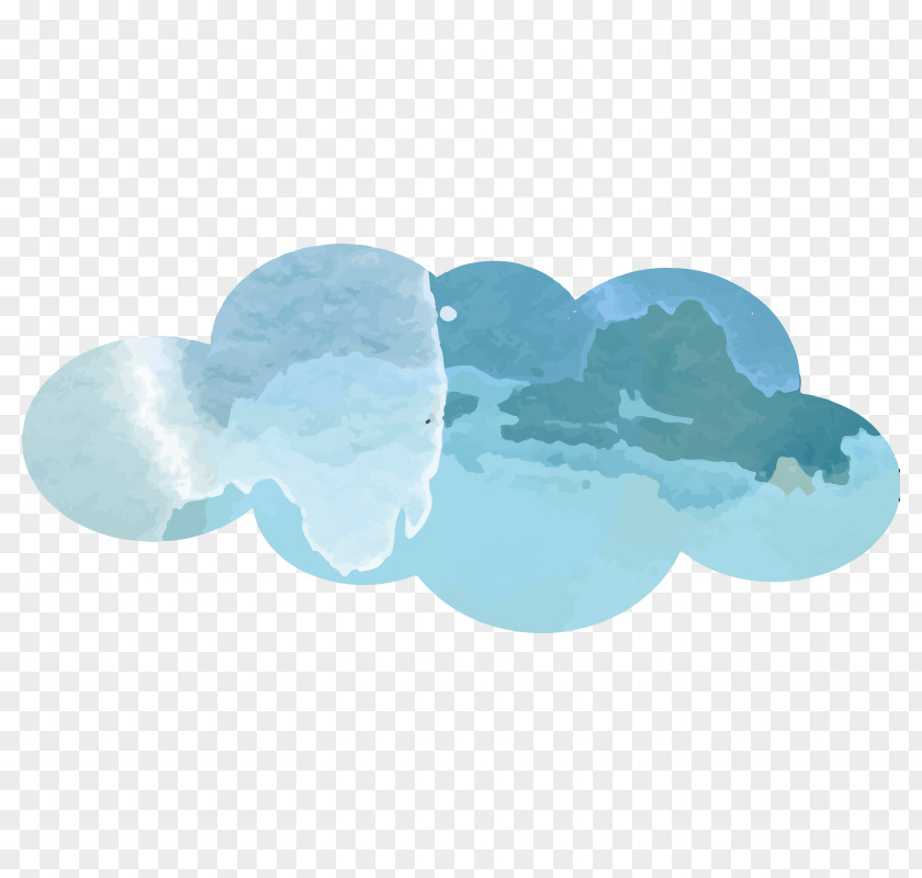 Cloud Watercolor Painting PNG