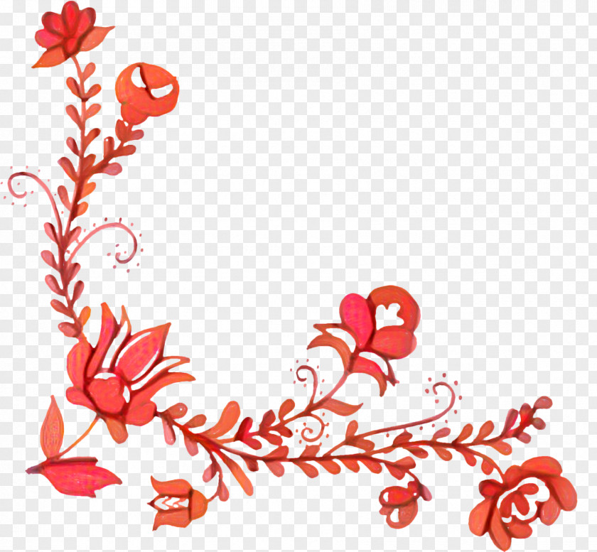 Cut Flowers Branch Background PNG