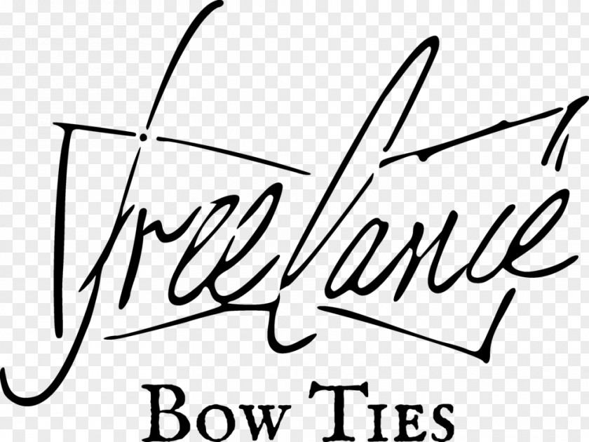 Freelancing Freelance Bow Ties Calligraphy PNG