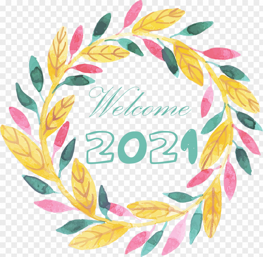 Happy New Year 2021 Welcome Hello PNG