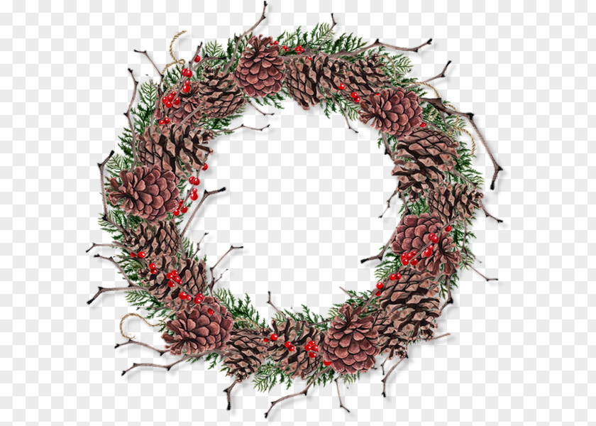 Silver Wreath Twig Christmas Ornament Day PNG
