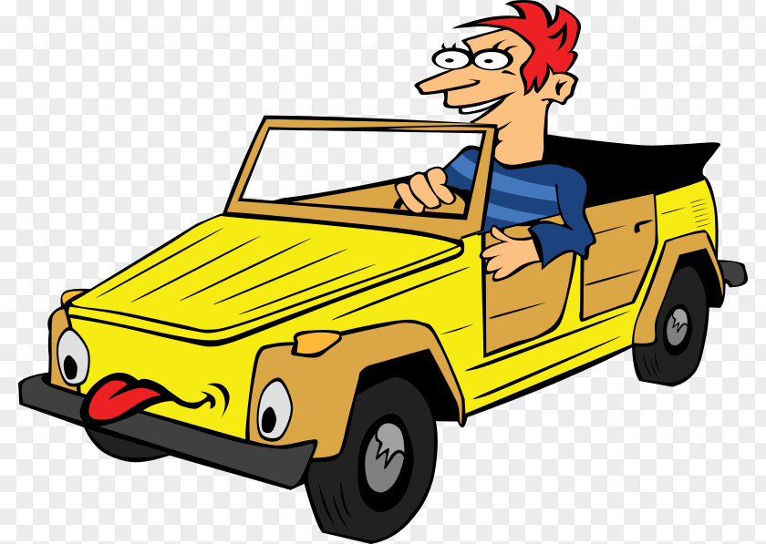 Driving Cartoon Clip Art PNG