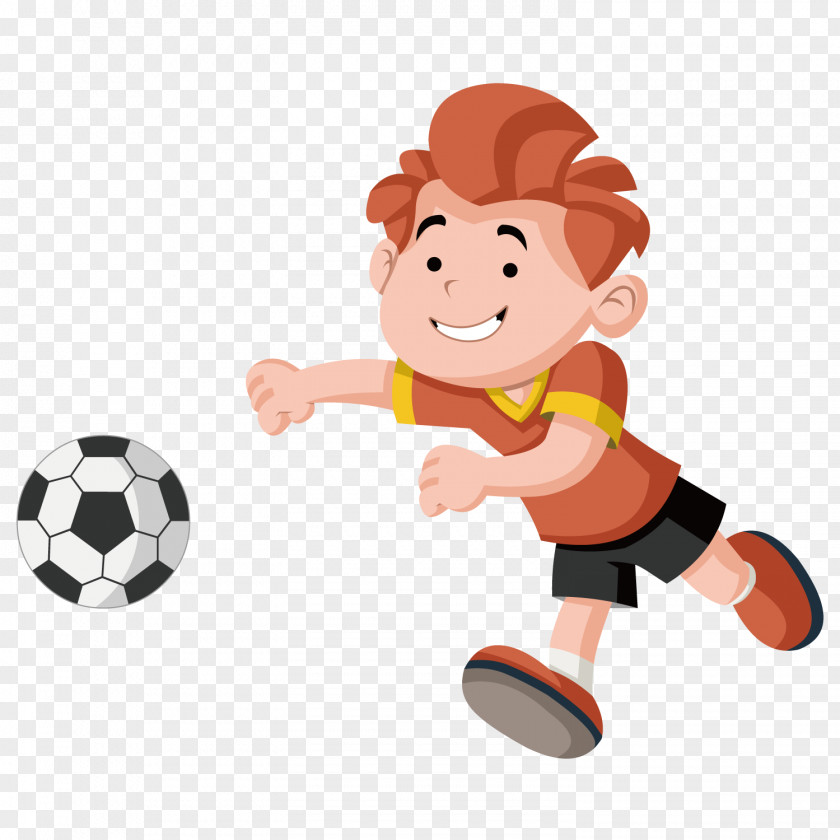 Football Boy Cartoon Child Play Royalty-free PNG