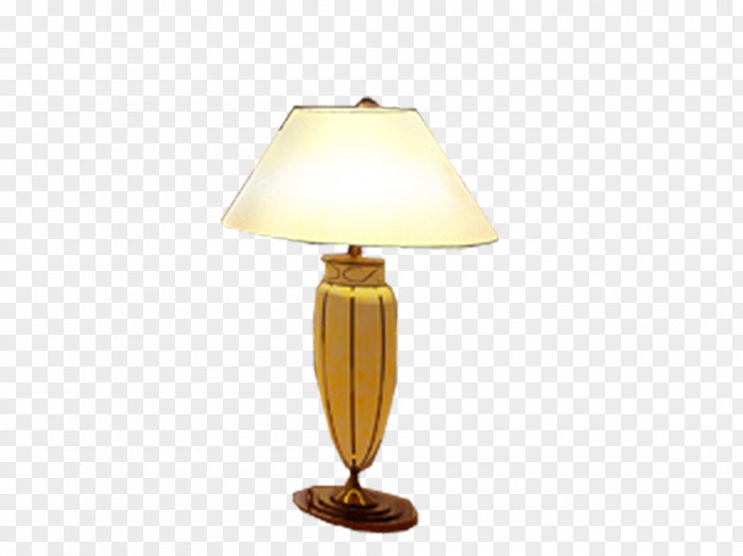 Simple Table Lamp Lampshade Electric Light PNG