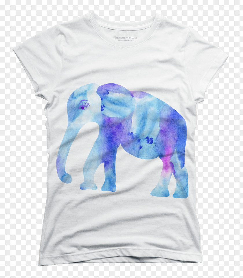 Watercolor Elephant Blue Painting Drawing PNG