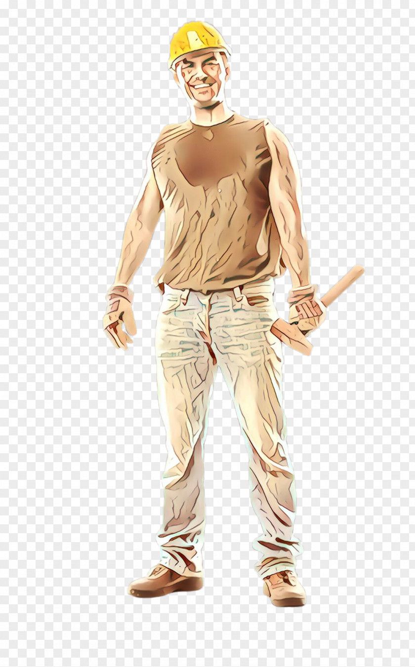 Cap Trousers Standing Clothing Costume Beige Human PNG