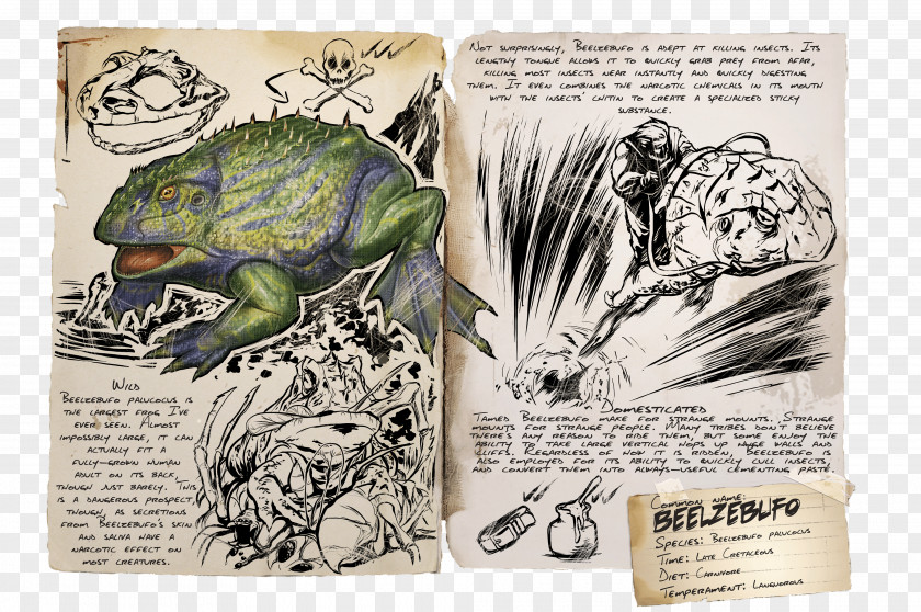 Dinosaur ARK: Survival Evolved Amphibians Devil Frog Compsognathus Microraptor PNG