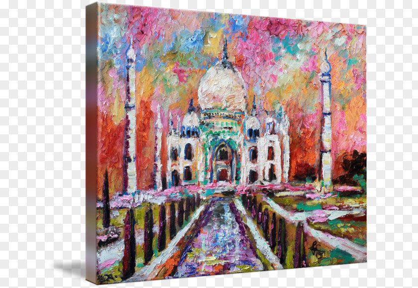 Taj Mahal Art Oil Painting Impressionism PNG