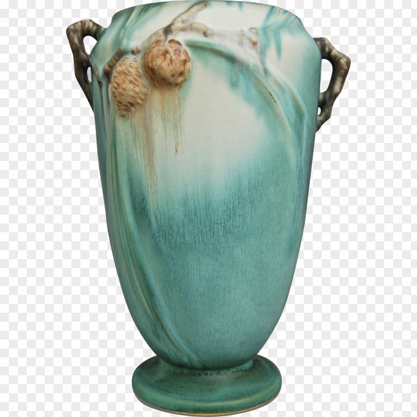 Vase Pottery Ceramic Urn Turquoise PNG