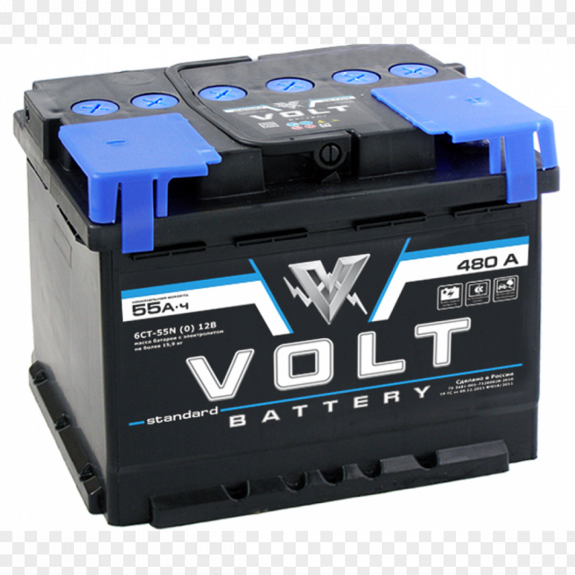 Automotive Battery Rechargeable Volt Ampere Hour Car PNG