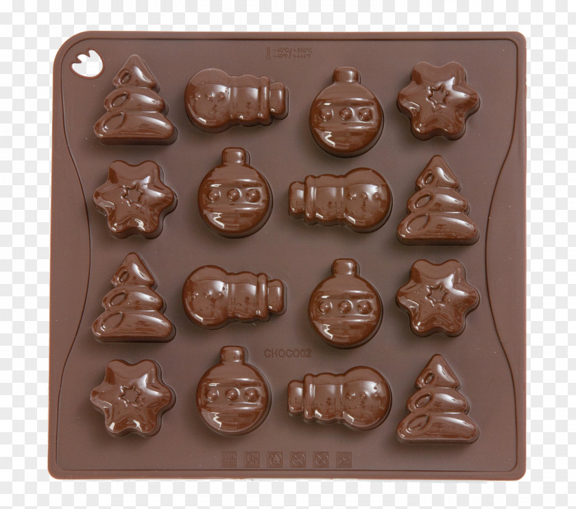 Christmas Silicone Matrijs Chocolate Praline PNG