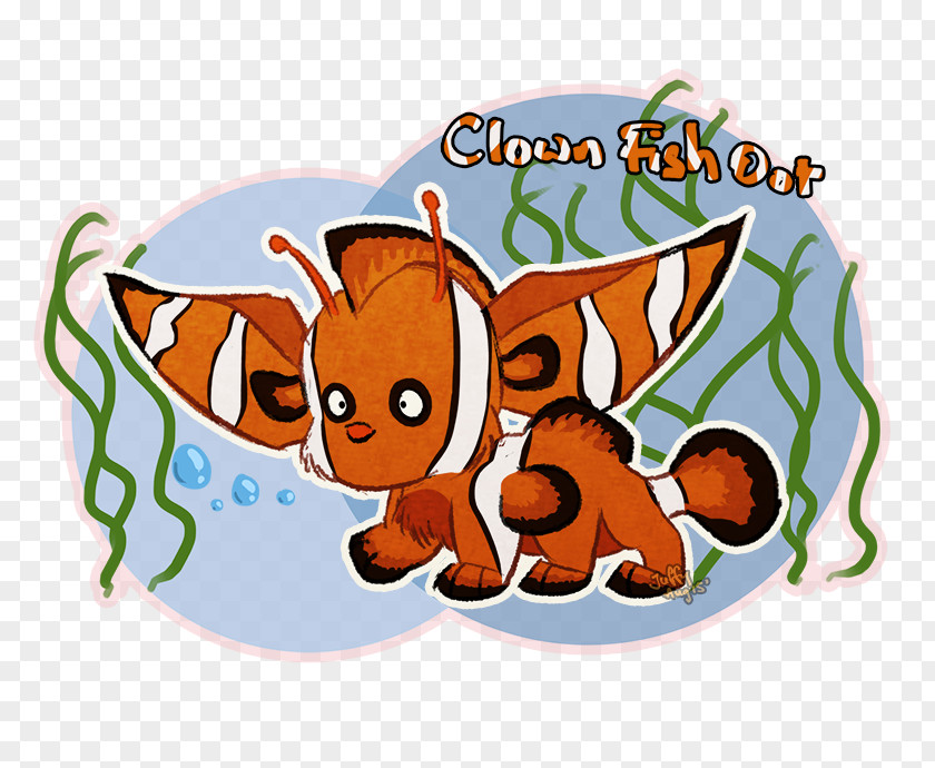 One Fish Two Insect Character Clip Art PNG