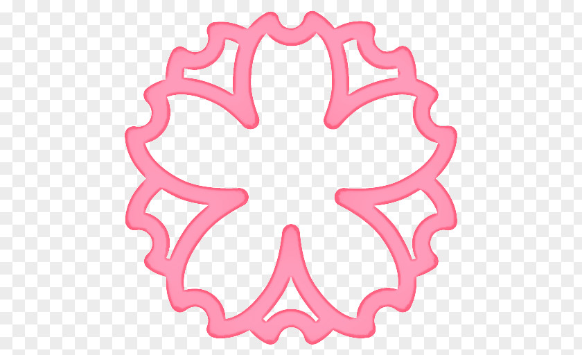 Symmetry Magenta Heart Emoji Background PNG