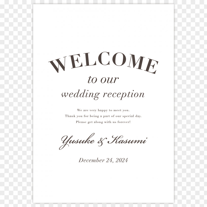Welcome To Oue Wedding ウェルカムボード Item Template PNG