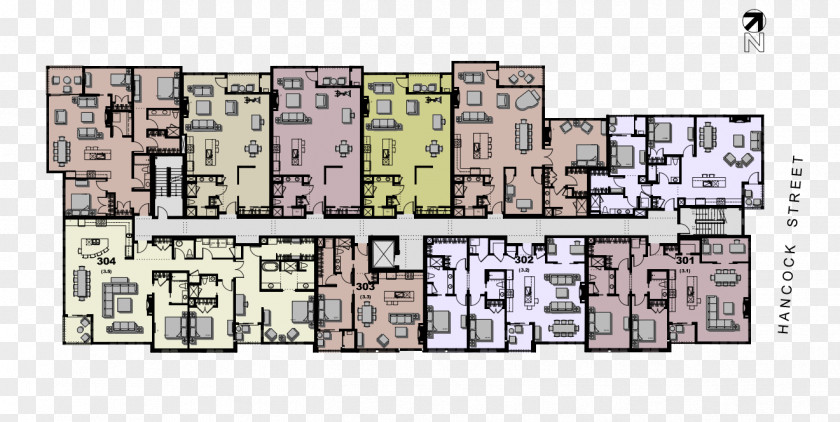Design Floor Plan Urban Square Pattern PNG