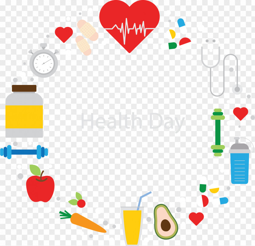 Flat Healthy Day Decoration Health Nutrition Diabetes Mellitus Disease Medicine PNG