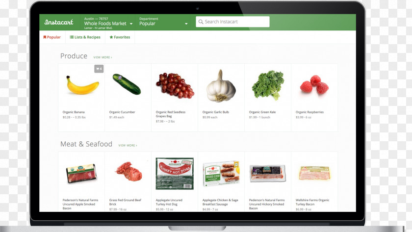 Instacart Delivery Grocery Store Startup Company AmazonFresh PNG