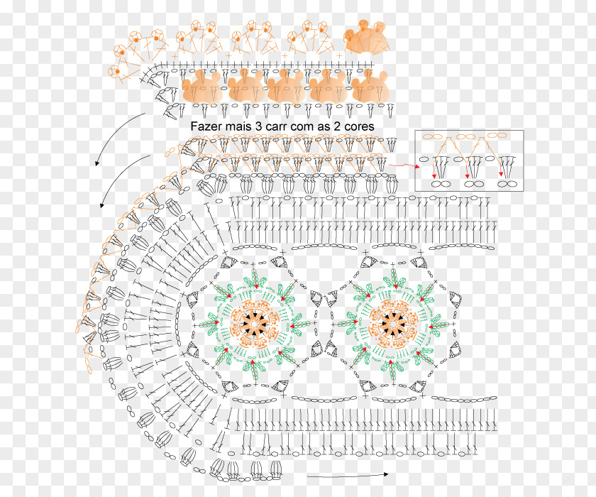 Table Doily Crochet Handicraft Pattern PNG