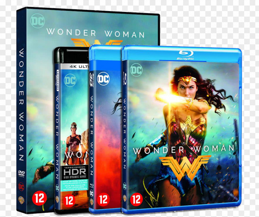 Wonder Woman Gal Gadot Blu-ray Disc Film DVD Digital Copy PNG