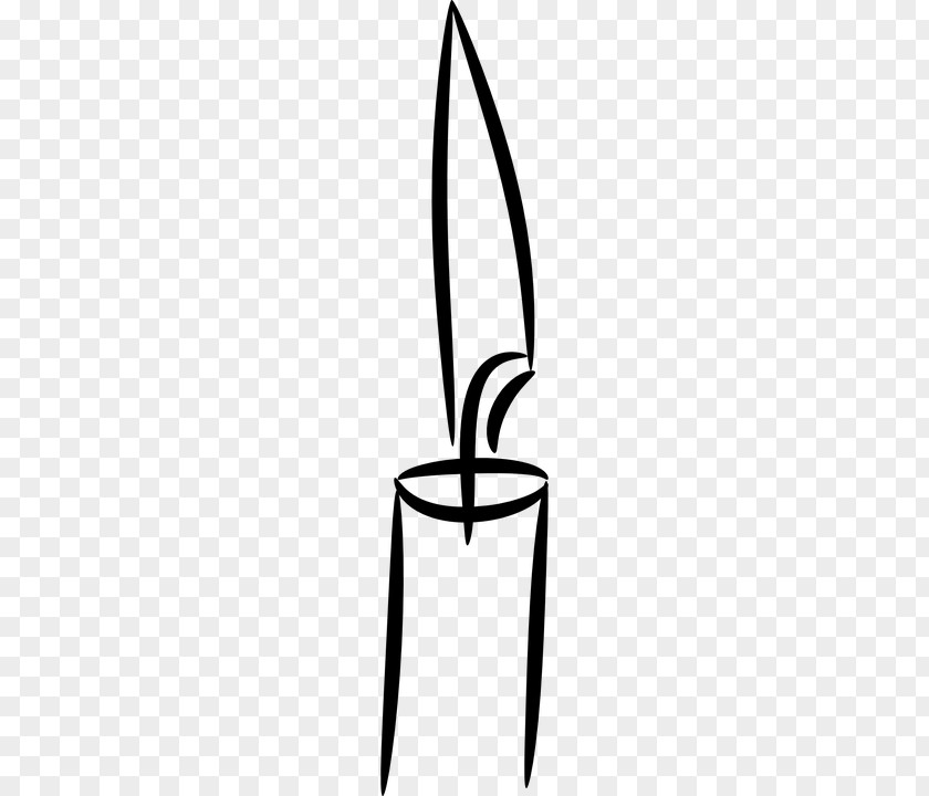 Candle Black And White Clip Art PNG