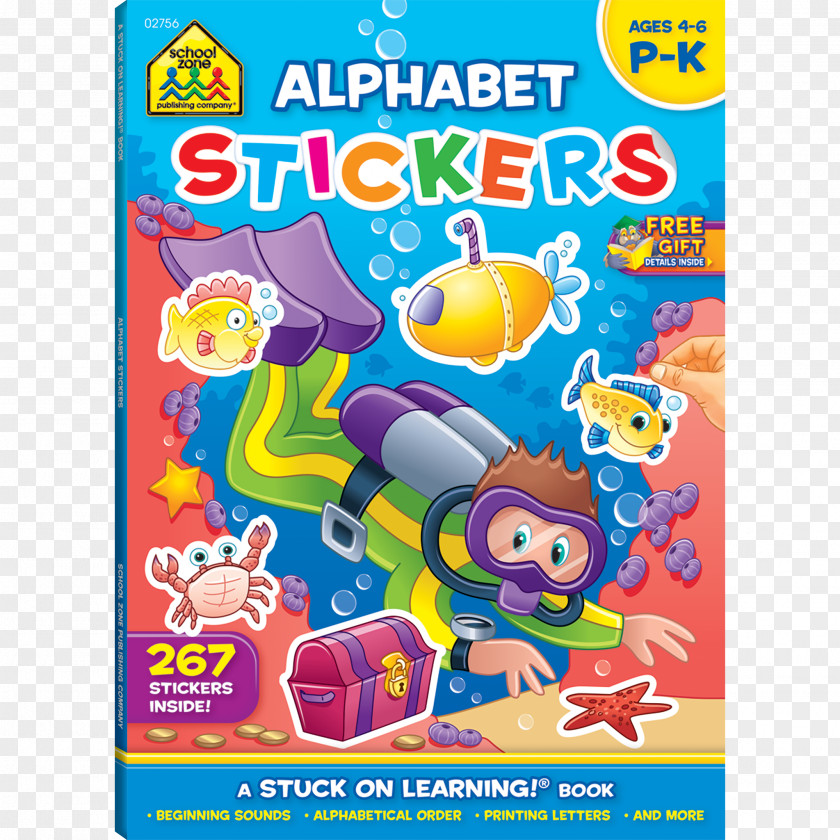 School Alphabet Big Preschool Workbook Reading Readiness K-1 Sticker Letter PNG