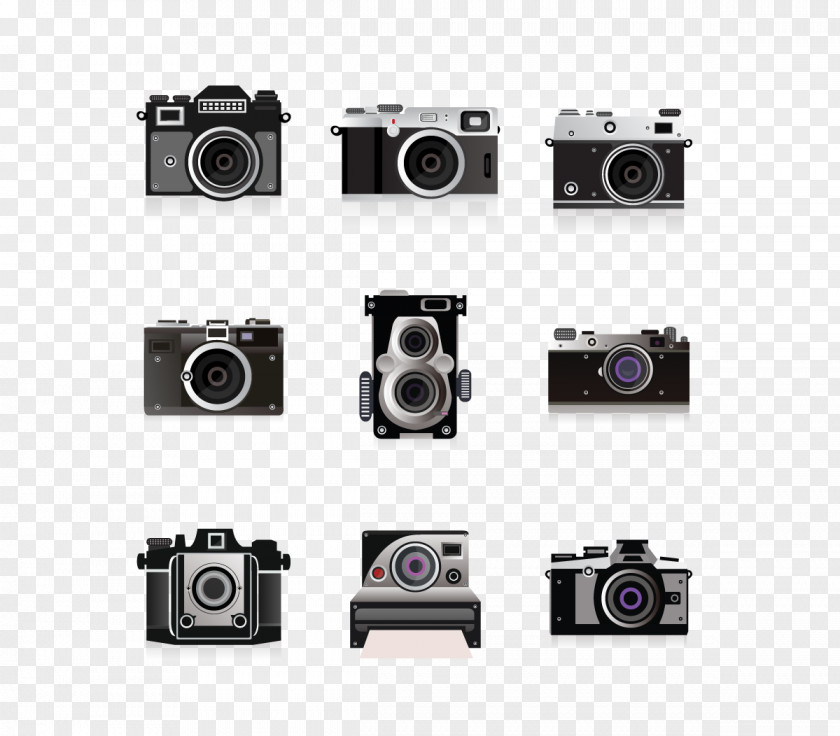 Vector Camera Collection Adobe Illustrator PNG