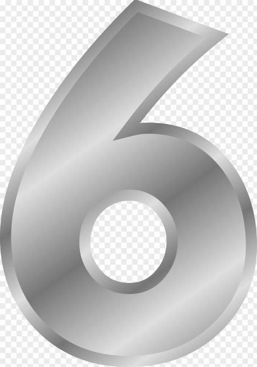 Silver Number Clip Art PNG