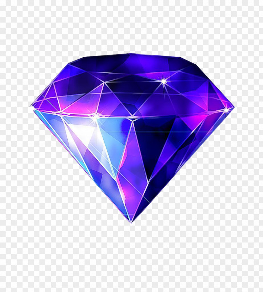 Diamond Sapphire Blue Gemstone PNG