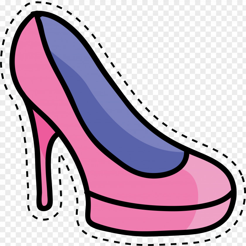 Pink High Heels High-heeled Footwear Shoe Cartoon Clip Art PNG