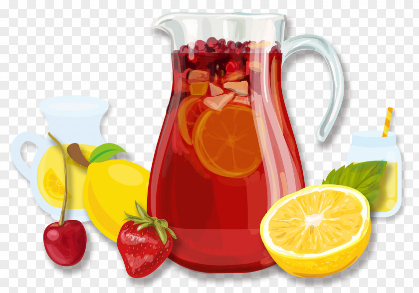 Fruit Juice Sangria Cocktail Fizzy Drinks Non-alcoholic Mixed Drink PNG