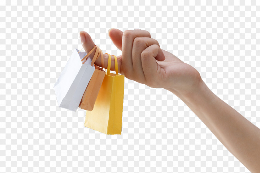 Mini Shopping Bag On Your Finger Thumb La Descarga Reusable PNG