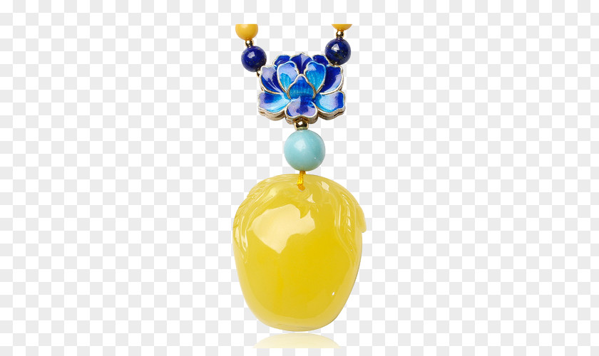 MMT Mary Emerald Necklace Beeswax Peaches Earring Blue PNG