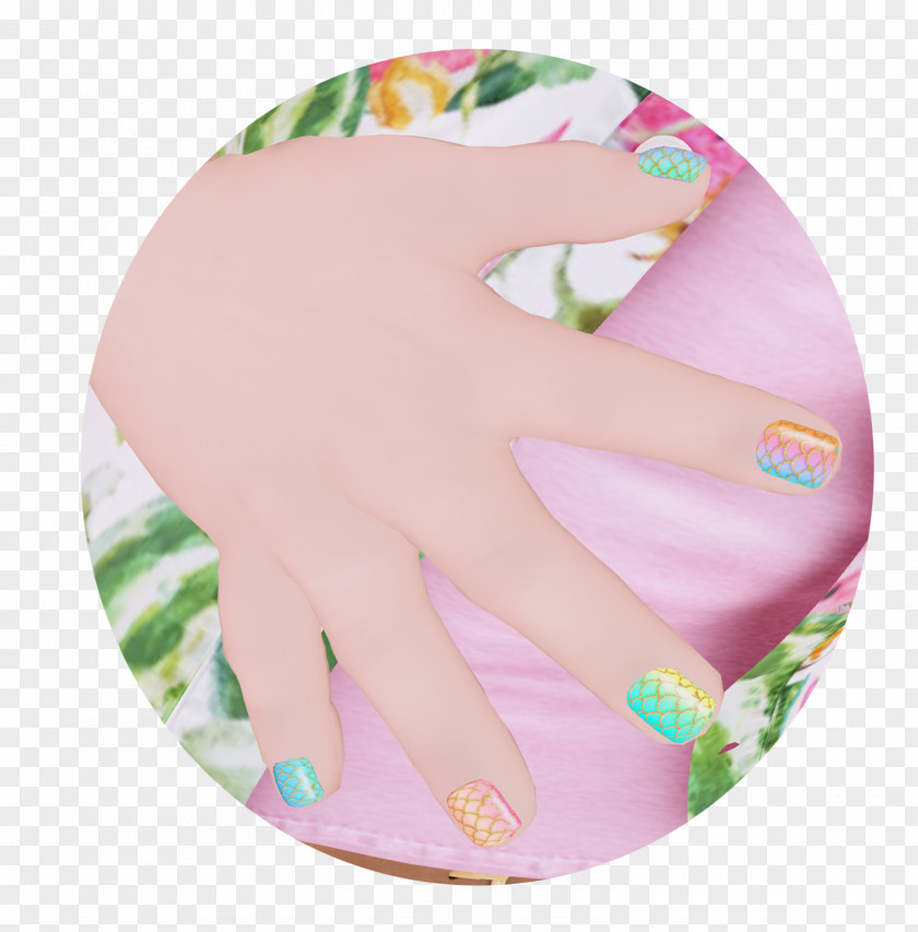 Nail Pink M RTV PNG